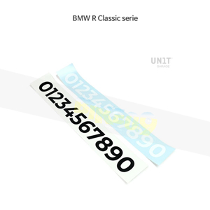유닛 개러지 넘버 스티커- BMW 모토라드 튜닝 부품 R Classic serie U077